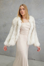 Load image into Gallery viewer, Nala Raccoon Jacket  White Cloud
