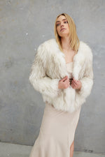 Load image into Gallery viewer, Nala Raccoon Jacket  White Cloud
