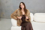Load image into Gallery viewer, Nala Raccoon Jacket  Natural

