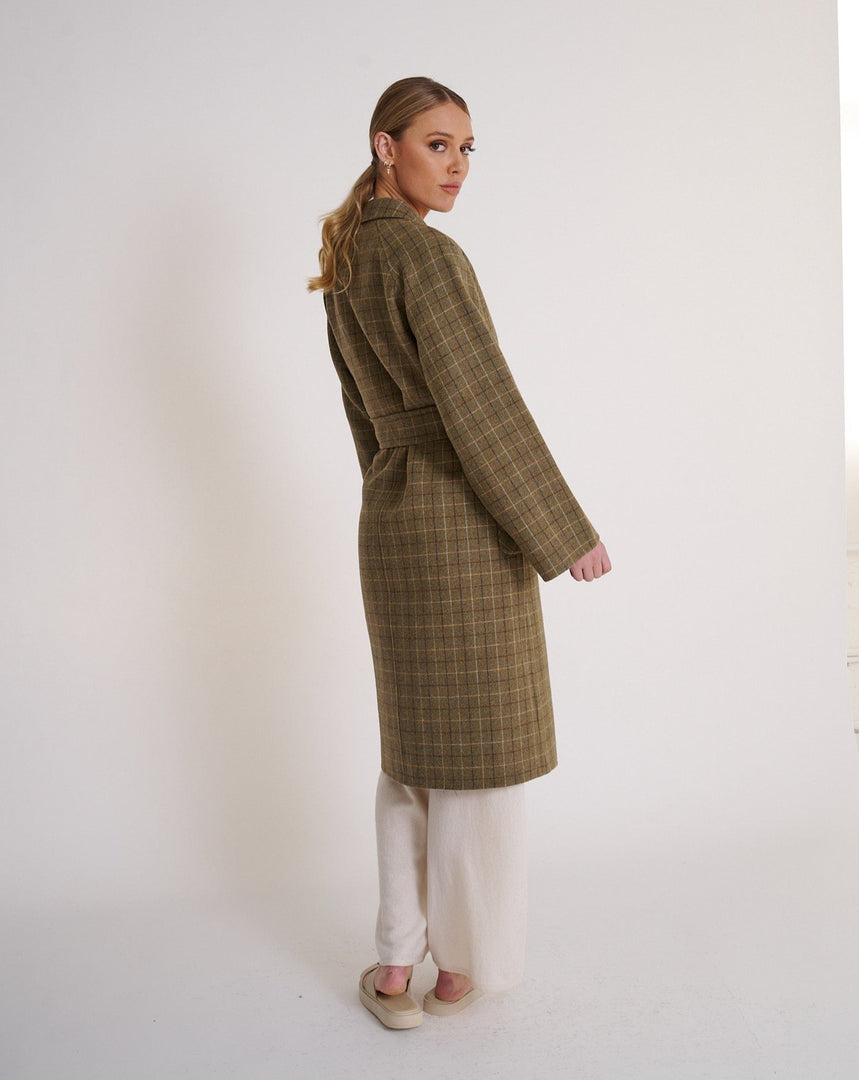 CELINE EGG COAT IN DOUBLE FACE WOOL コート EGG COAT IN DOUBLE FACE WOOL - NOIR/ROUGE | CELINE