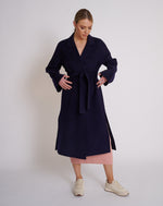Load image into Gallery viewer, Nora Wool Coat Navy
