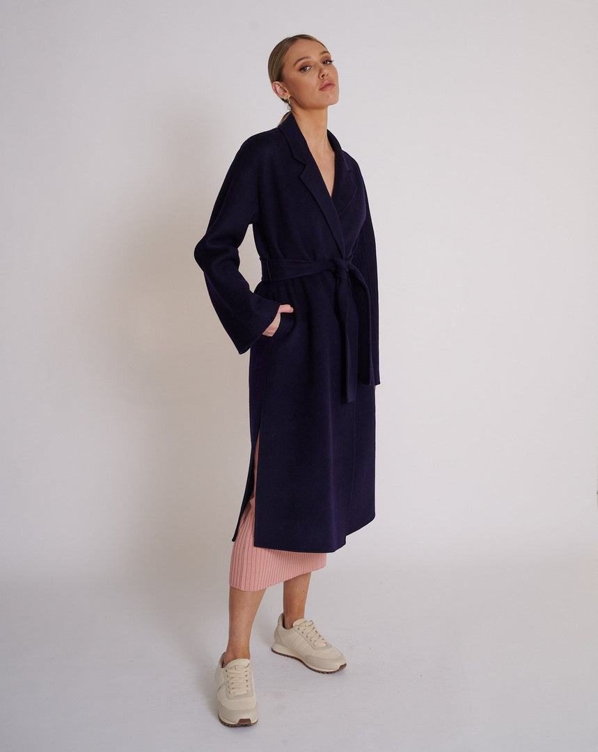 Nora Wool Coat Navy