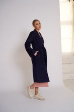 Load image into Gallery viewer, Nora Wool Coat Navy
