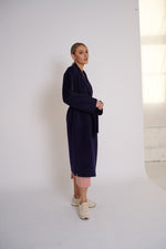 Load image into Gallery viewer, Nora Wool Coat Navy
