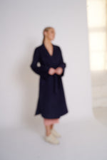 Load image into Gallery viewer, Nora Wool Coat Navy
