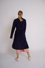 Load image into Gallery viewer, Nora Wool Coat Navy
