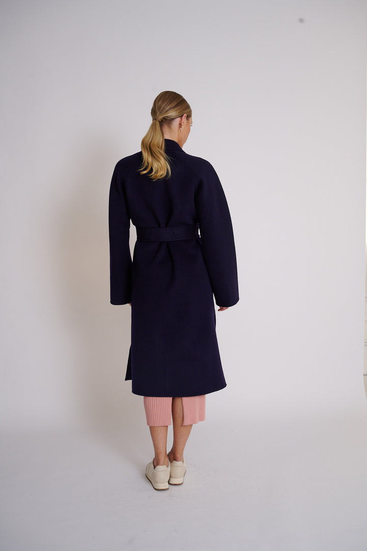 Nora Wool Coat Navy