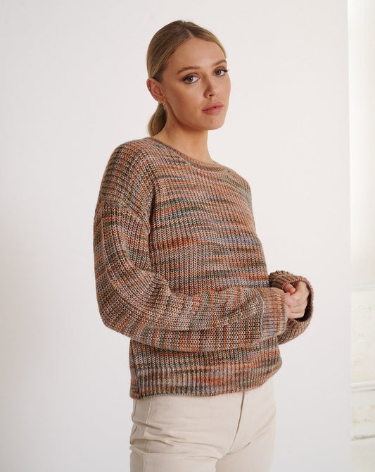 Tory knit Multi Brown
