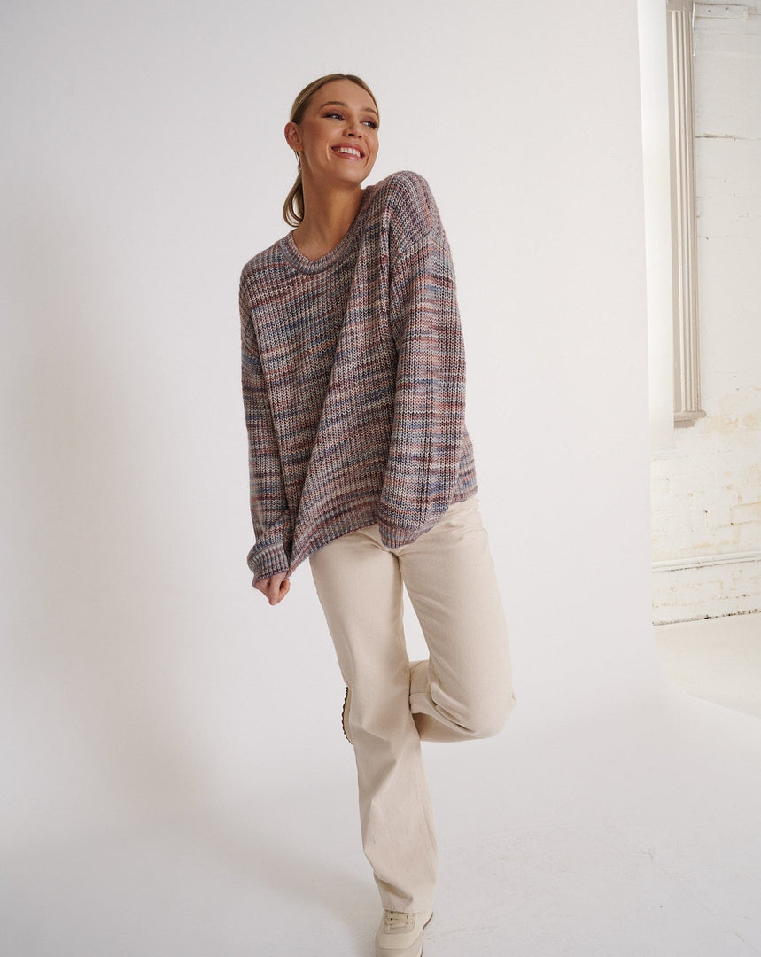 Tory knit Multi Taupe (SAMPLE)