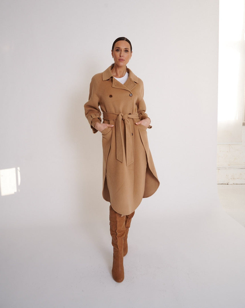 Piper Wool Coat Nude Beige