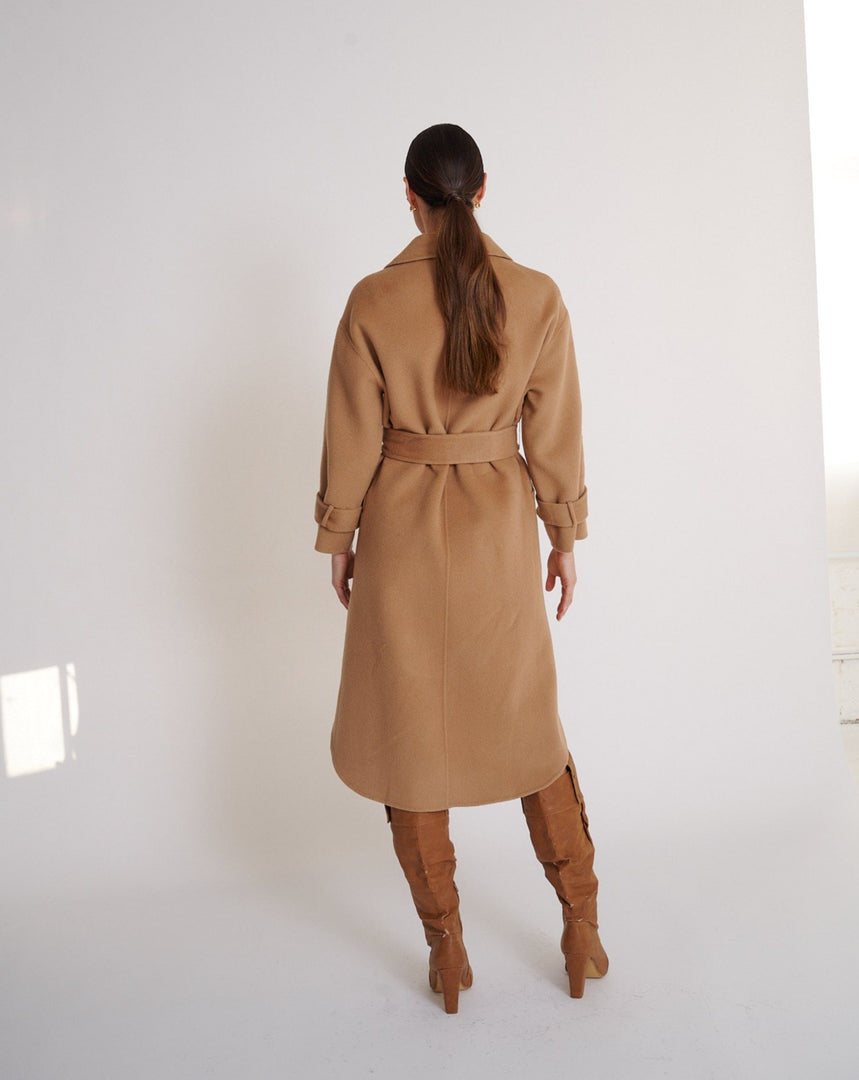 Piper Wool Coat Nude Beige
