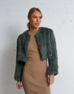 Load image into Gallery viewer, Arnia Crop Jacket Sage
