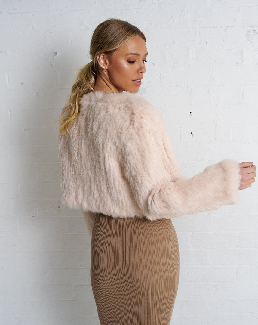 Arnia Crop Jacket Blush
