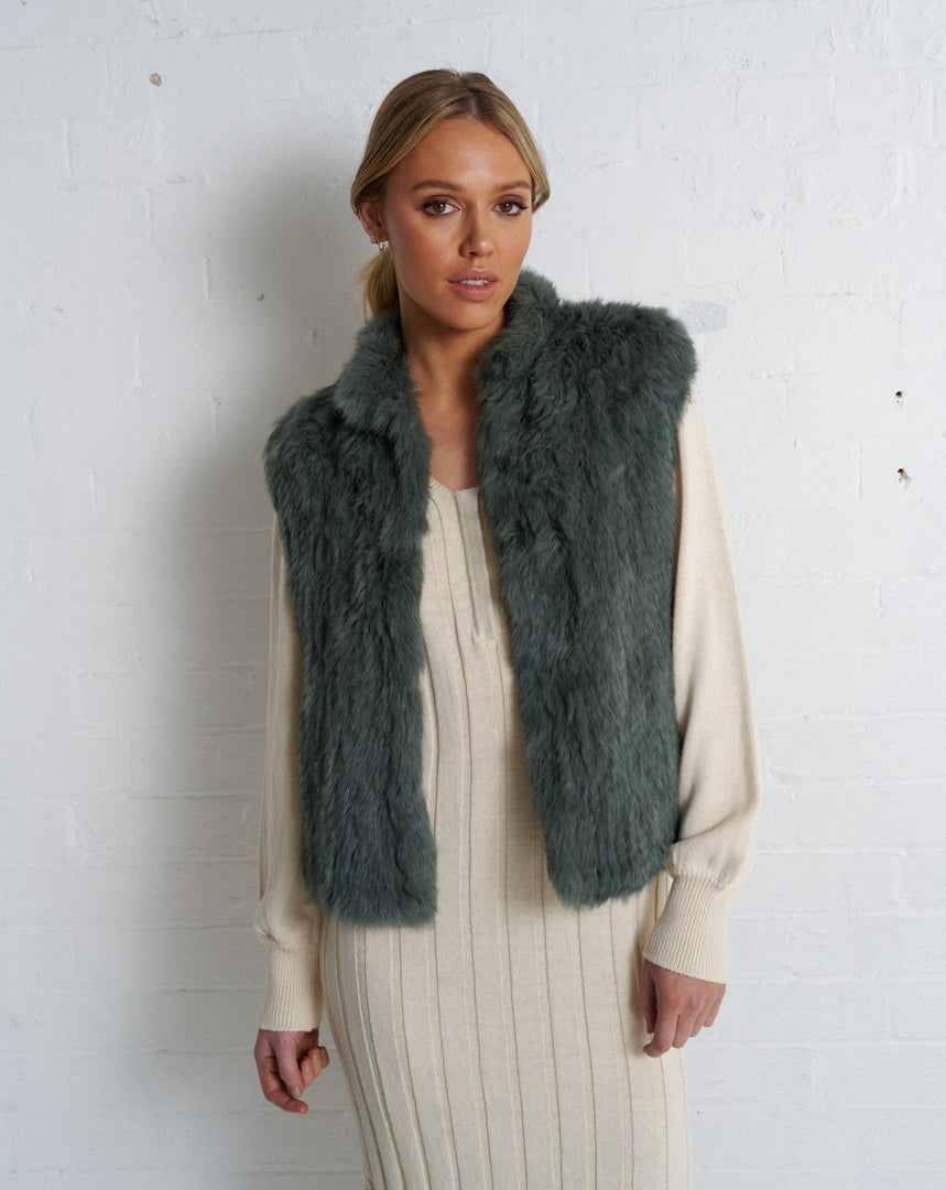 Neeve Vest  Sage