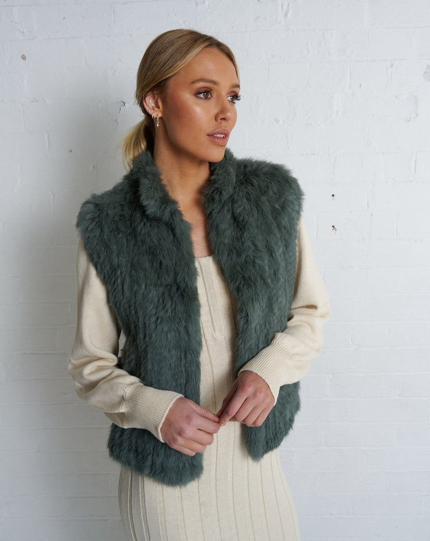 Neeve Vest  Sage