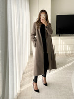 Load image into Gallery viewer, Harlow Wool Coat  Mushroom
