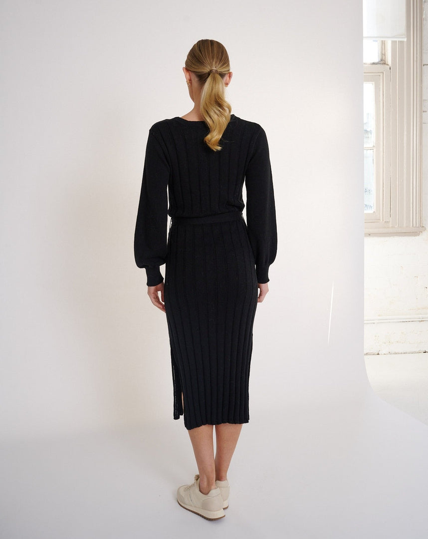 Arabella Knit Dress  Black