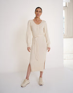 Load image into Gallery viewer, Arabella Knit Dress  Bone
