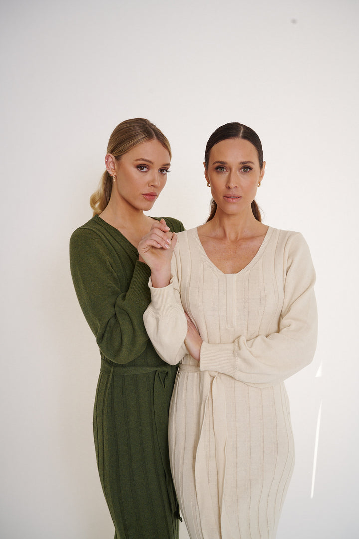 Arabella Knit Dress  Bone