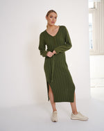 Load image into Gallery viewer, Arabella Knit Dress  Fern
