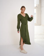 Load image into Gallery viewer, Arabella Knit Dress  Fern
