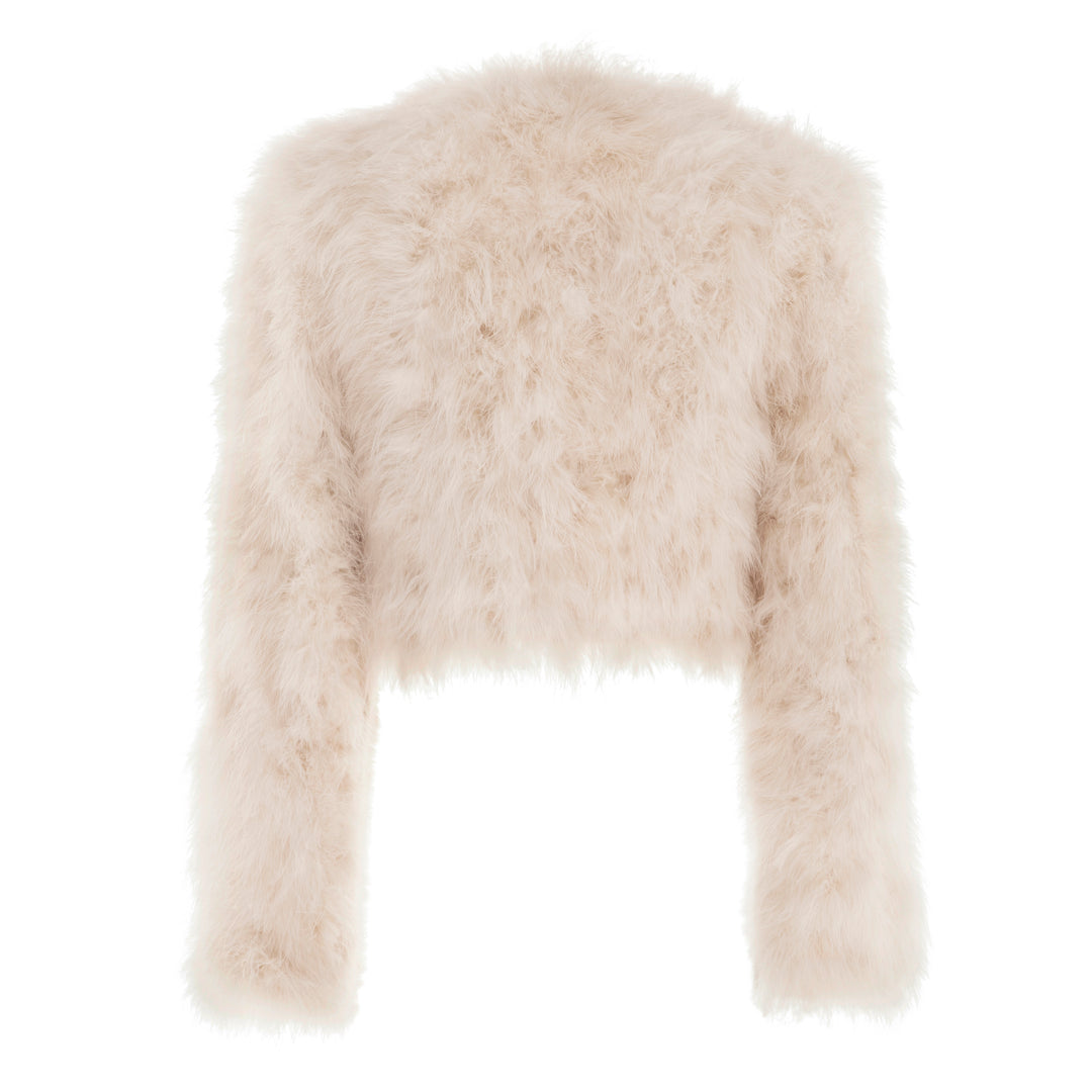 Milly Crop Jacket  Cream