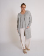 Load image into Gallery viewer, Layla Alpaca Cardigan Silver Grey
