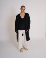 Load image into Gallery viewer, Layla Alpaca Cardigan Black
