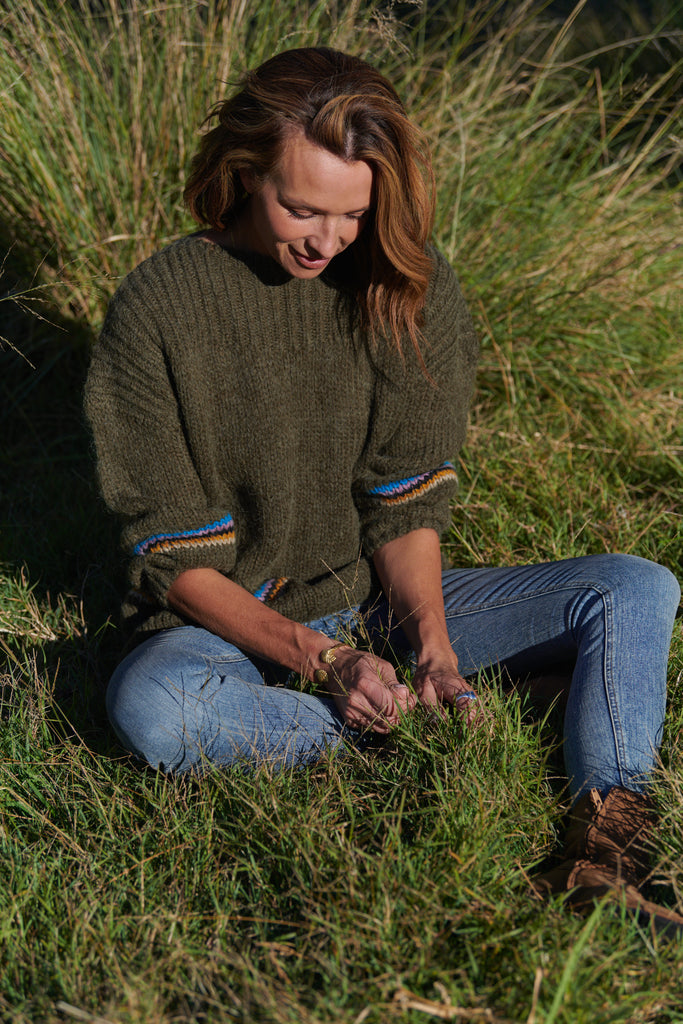 Portia Knit Khaki (SAMPLE)
