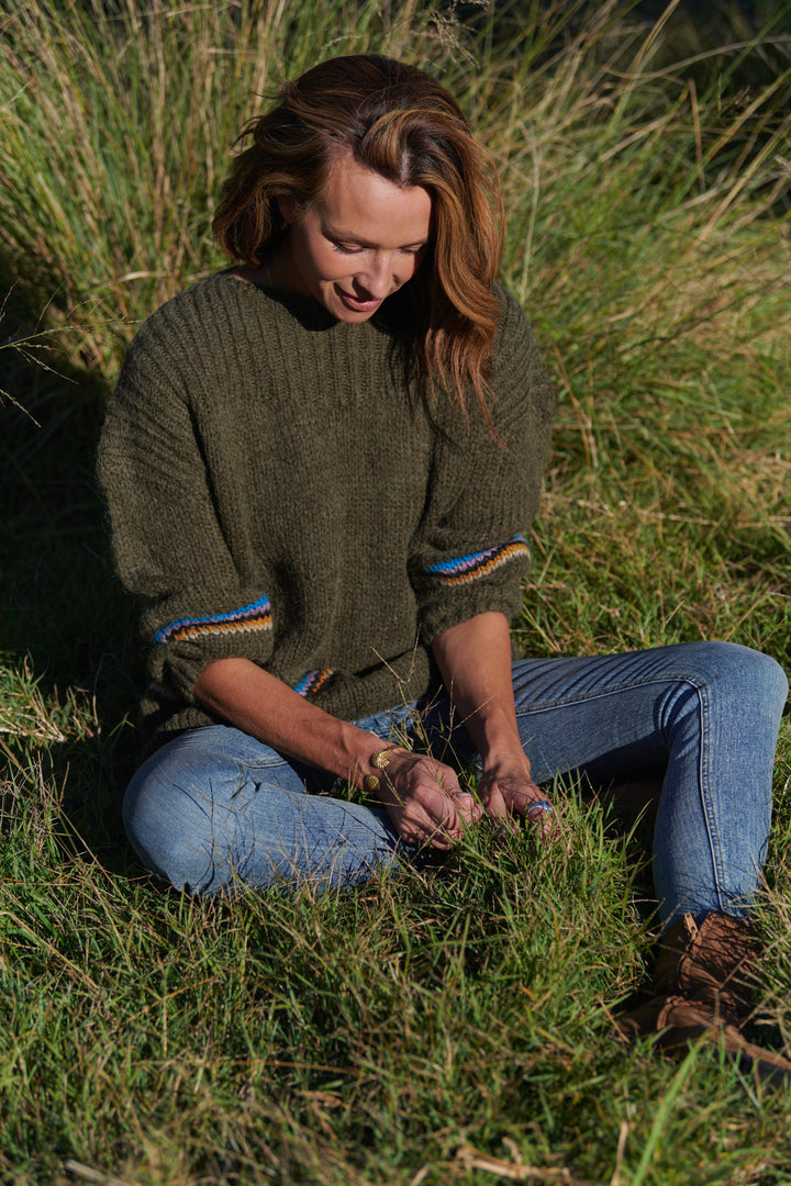 Portia Knit Khaki (SAMPLE)