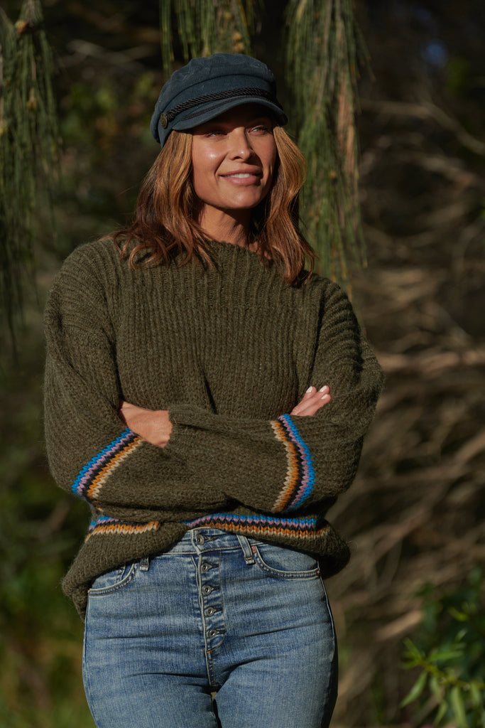 Portia Knit Khaki (SAMPLE)