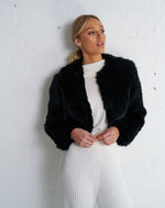 Load image into Gallery viewer, Arnia Crop Jacket Black

