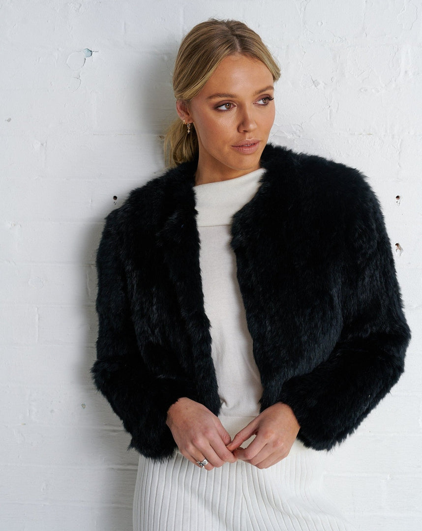Arnia Crop Jacket Black