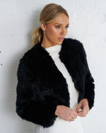 Load image into Gallery viewer, Arnia Crop Jacket Black
