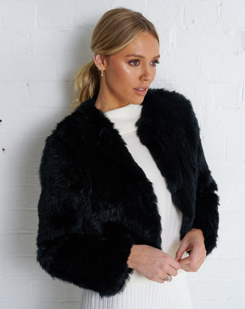 Arnia Crop Jacket Black