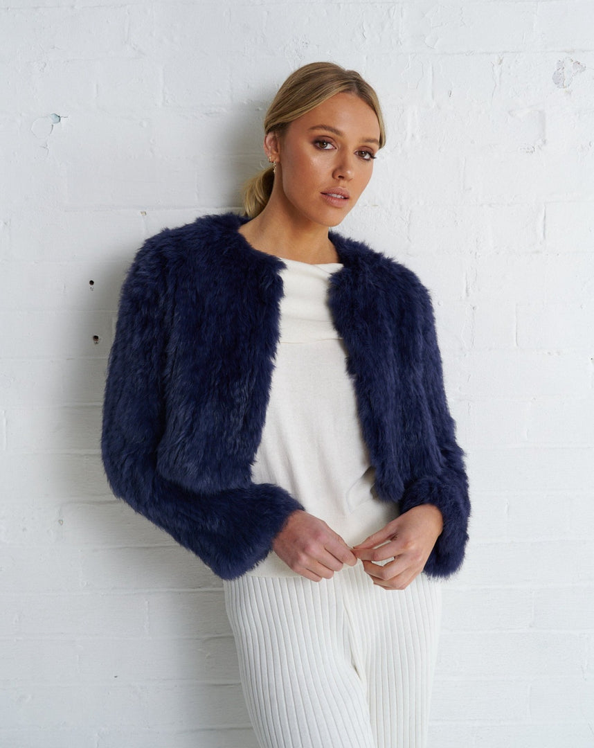 Arnia Crop Jacket Navy