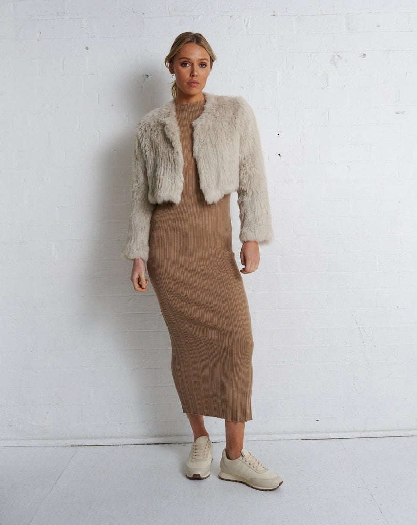 Arnia Crop Jacket Stone