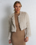 Load image into Gallery viewer, Arnia Crop Jacket Stone
