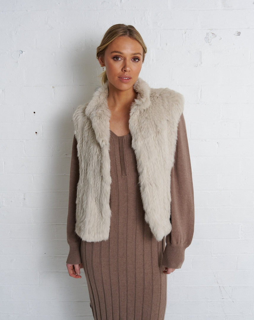 Neeve Vest  Stone