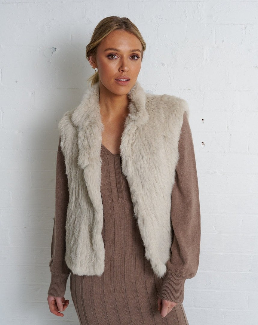 Neeve Vest  Stone