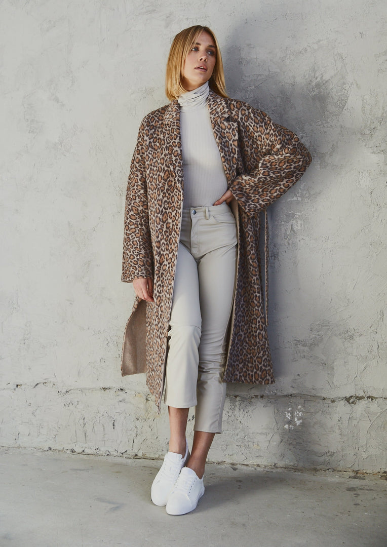 Nora Coat  Leopard