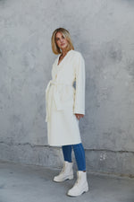 Load image into Gallery viewer, Celine Wool Coat  Bone White
