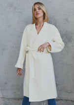 Load image into Gallery viewer, Celine Wool Coat  Bone White
