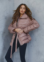 Load image into Gallery viewer, Skyler Down Jacket Rose Taupe
