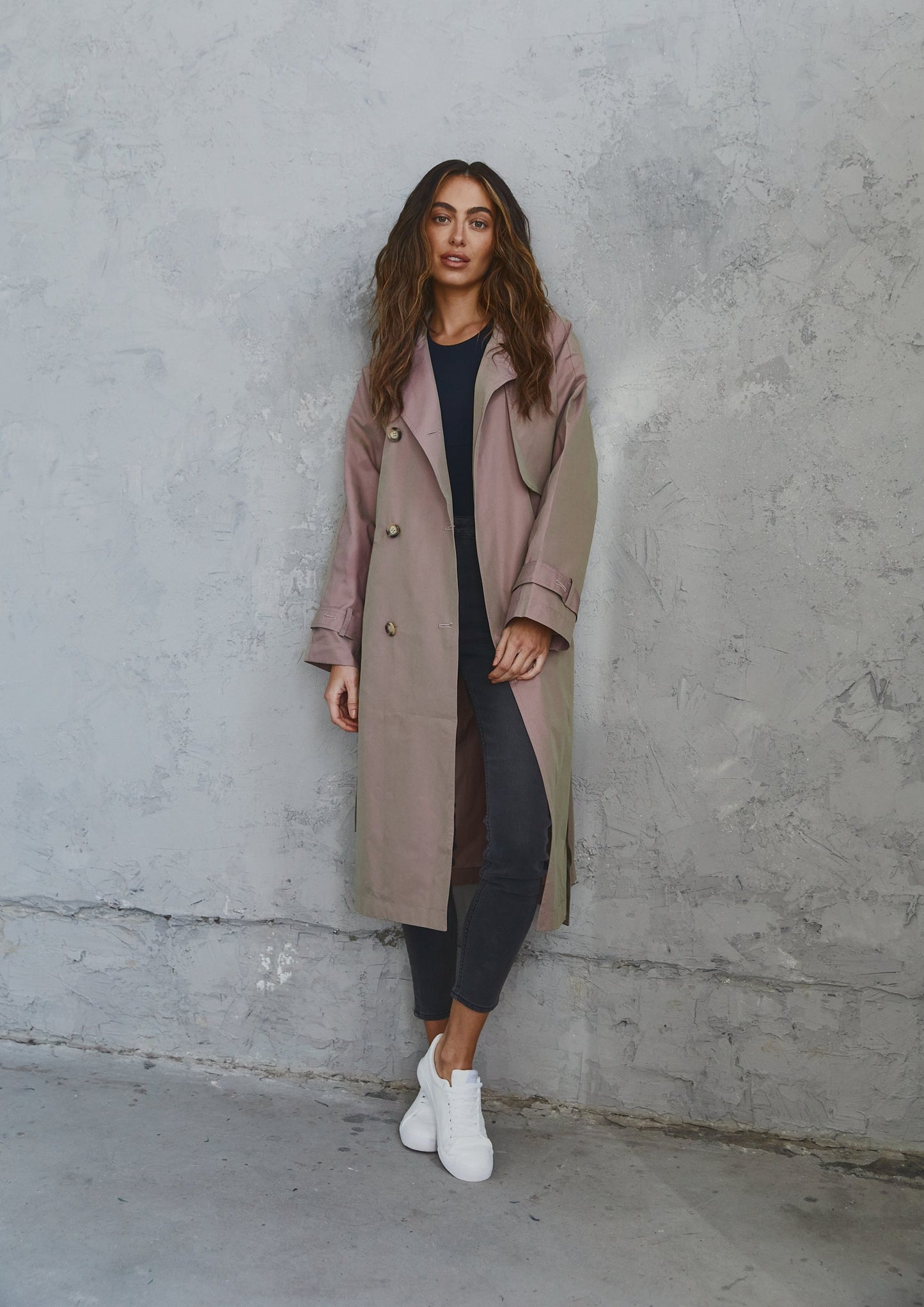 Trench Coat Rose Taupe