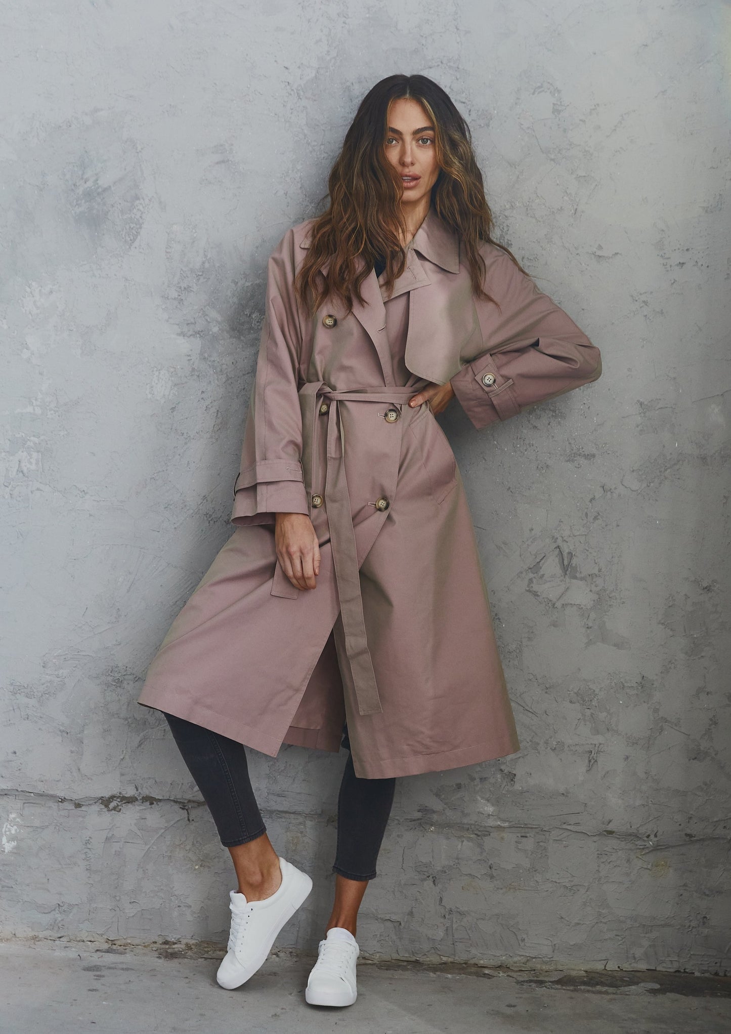 Trench Coat Rose Taupe