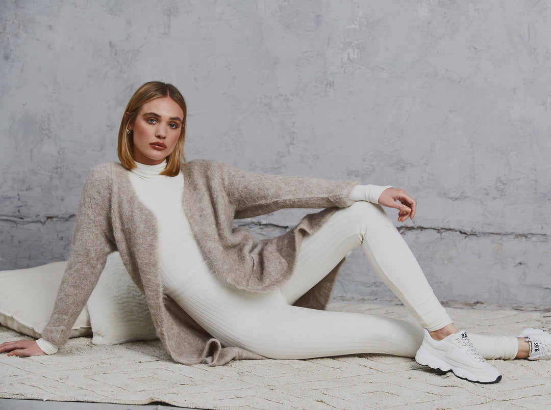 Layla Alpaca Cardigan Beige