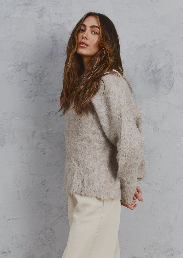 Elora Alpaca Knit Beige