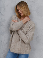 Load image into Gallery viewer, Elora Alpaca Knit Beige
