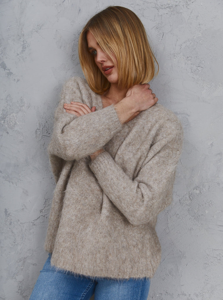 Elora Alpaca Knit Beige